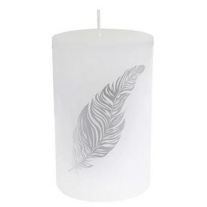 Bougie cylindrique blanche pas cher
