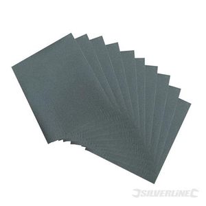 10 feuilles abrasives, ponçage sec ou humide