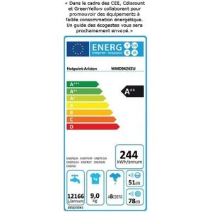  WMD 942K - Lave-linge fontal - 9 Kg - 1400 tours