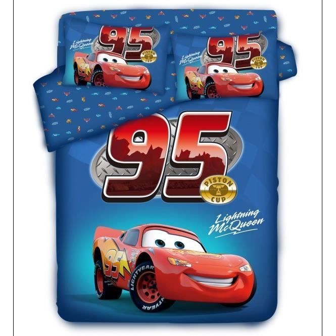 Parure 3D 2 personnes Cars Disney Achat / Vente parure de lit