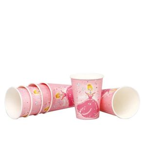 ATOSA 6 Gobelets Princesse 9 cm