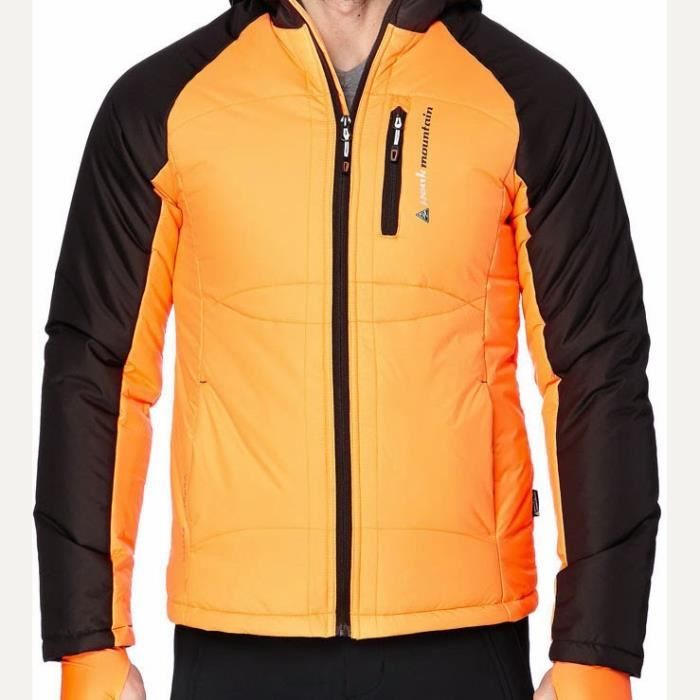 Doudoune de ski CEPEAK orange/marron Achat / Vente doudoune de sport