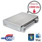 DISQUE DUR EXTERNE Lacie Rikiki Go 1000 Go 2.5" Argent