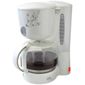 CAFETIERE Cafetière Design Floral - 1,25L - 870W - Blanche