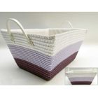  PANIER RECTANGULAIRE EN OSIERAVEC ANSES