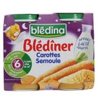 CEREALES BEBE Pots Blédîner Carottes semoule