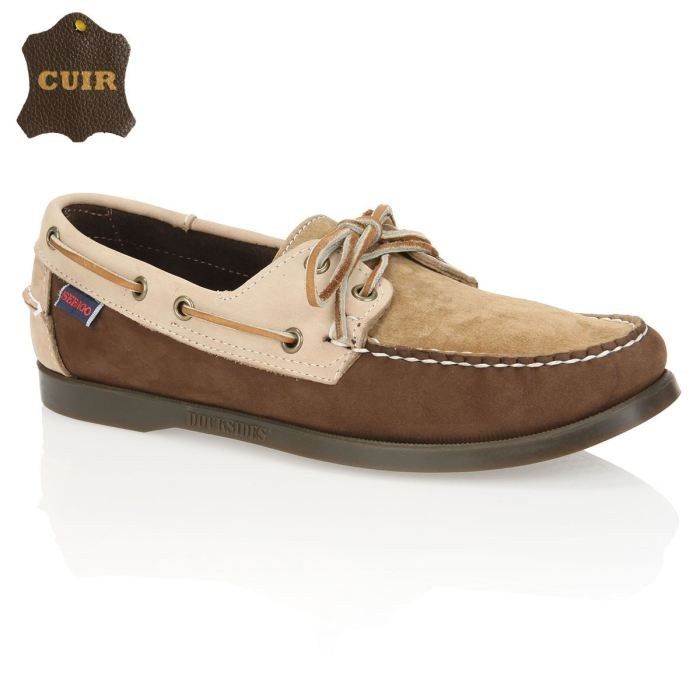 sebago cuir marron