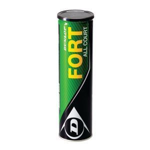 BALLON - BALLE DUNLOP Tube 4 balles Fort BALLON - BALLE DUNLOP Tube 4 balles Fort