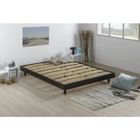  Sommier 160x200cm Kit Noir LATTES MULTIPLIS