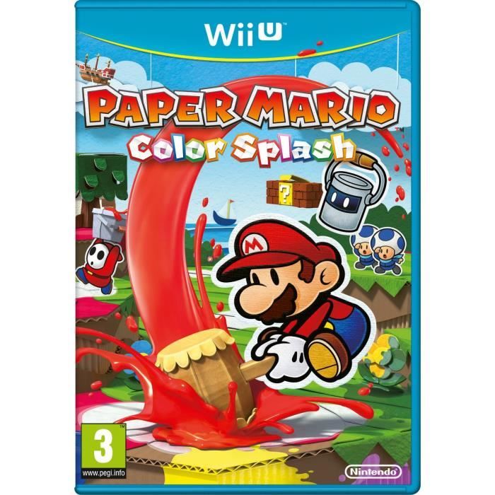 Paper Mario Color Splash Jeu Wii U Achat / Vente jeux wii u Paper Mario Color Splash Wii U