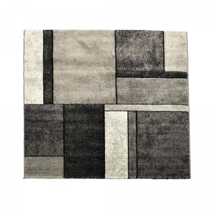 Tapis gris achat / vente tapis gris pas cher cdiscount Salon Tapis Créatif