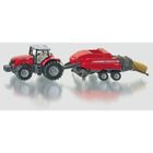  Siku - Tracteur Massey Ferguson avec Presse