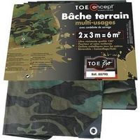 Bâche camouflé terrain 2m x3m Bâche camouflé terrain 2m x3m