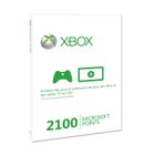 PACK ACCESSOIRES JEUX VIDEO 2100 Microsoft Points Xbox LIVE / Accessoire XBox3