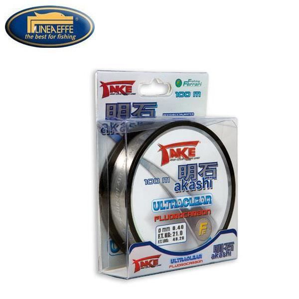Lineaeffe Fil AKASHI Fluorocarbone MT50 D0,22 Kg 9 Kg - Ligne De Pêche Robuste Et Invisible