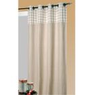 RIDEAU - VOILAGE RIDEAU TOILE POLY/COTON "DAMIER" LIN 140 X 260