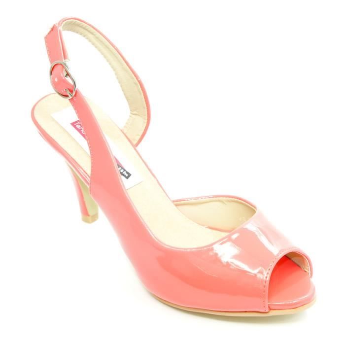 chaussure talon corail