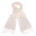 ECHARPE - FOULARD Chèche Levi's en lin Crème à fra…