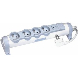 LEGRAND Rallonge multiprise Confort et Sécurité parafoudre 4x2 P+T
