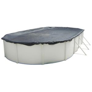 TORRENTE Bâche d'hiver pour piscine 730x366cm - Noire