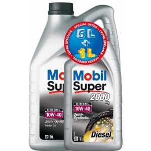 Huile MOBIL S2000 10W40 5+1L Diesel gratuit