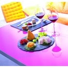 "ARDOISE" 6 assiettes de présentation en forme de