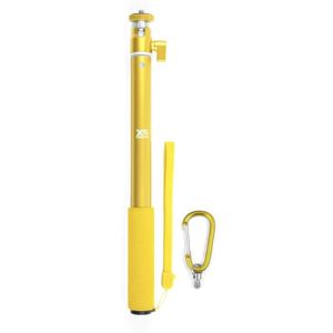 XSories - BIG U-SHOT - Perche télescopique 29 ? 94 cm pour GoPro, appareil photo ou camera, en aluminium inoxydable, jaune