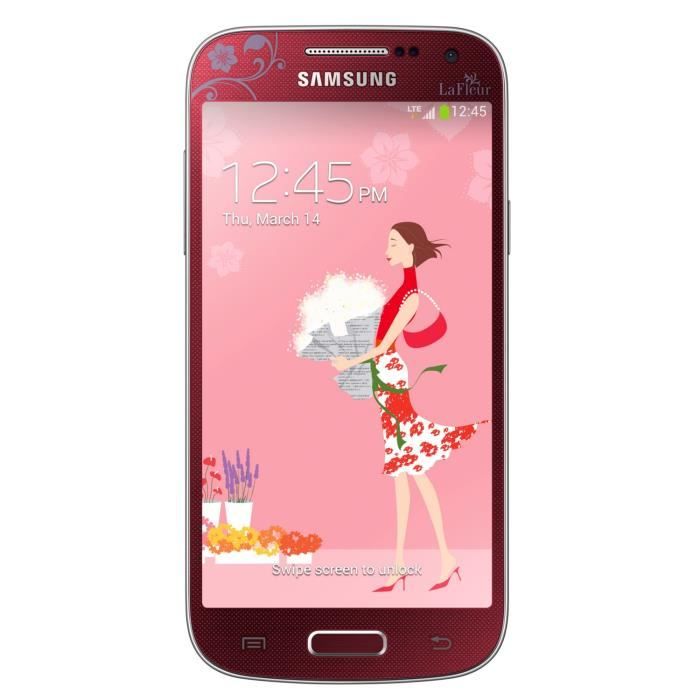 Galaxy S4 Mini Rouge La Fleur smartphone, prix pas cher