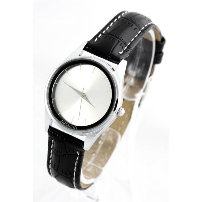 Bracelet Cuir Véritable Aviateur 19 Mm Noir - Épais, Solide, Fabrication Française, Boucle Ardillon