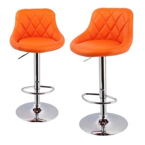 tabouret de bar orange