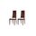 Lot de 2 chaises Wengué PACORA