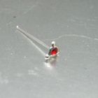 Stud Argent Rouge