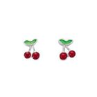 Boucle d'oreille Boucles d'oreilles Enfant Cerises Rouges Argent
