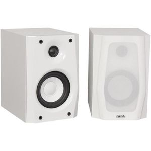 MADISON MAD-4 Paire d'enceintes Hifi de biblioth?que ? 2 voies Blanches