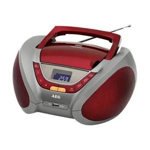 AEG SR 4358CD RD Radio CD MP3 USB Aux-In LCD - Rouge