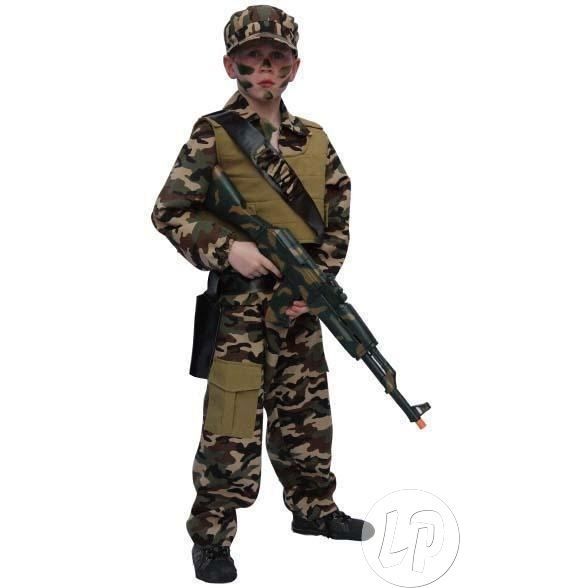 costume enfant de militaire & accessoires t128cm costume pour enfant