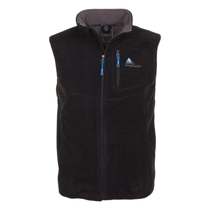 peak Mountain - Gilet polaire sans manche homme Noir - Achat / Vente polaire - Cdiscount