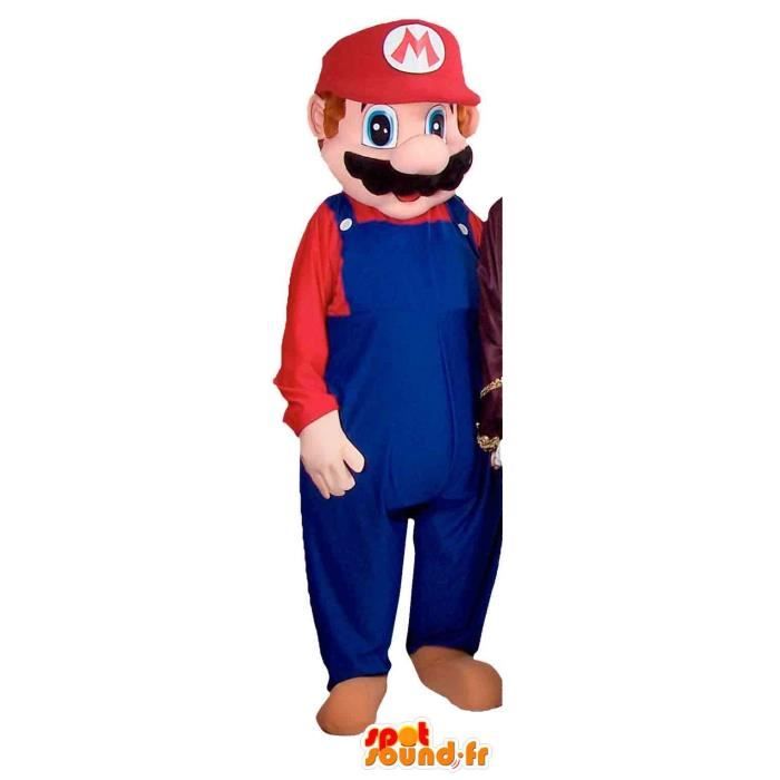 Mario avec sa célebre salopette bleue Mascotte SpotSound de Mario