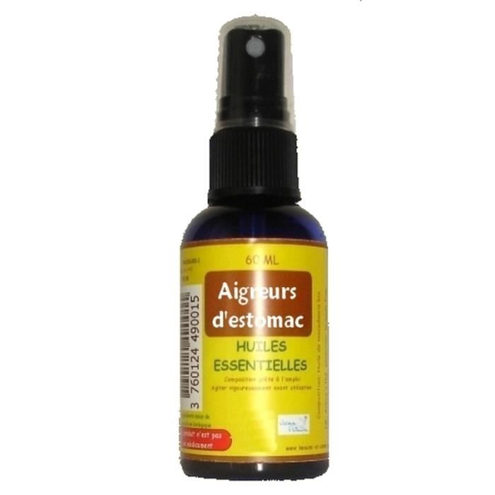 Aigreurs d'estomac  Huiles essentielles Vapo 60ml  Achat / Vente