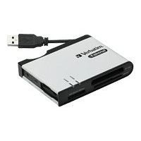 Lecteur de cartes m�moire VERBATIMUNIVERSAL MEMORY47196NOIR BLANC
