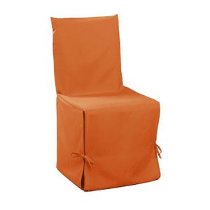 housse de chaise orange