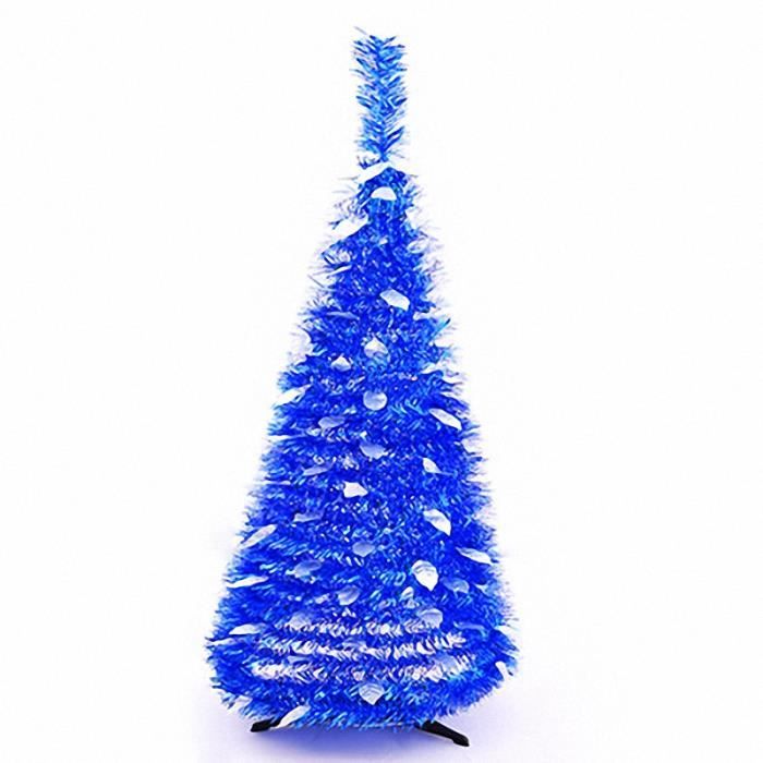 IMMIGOO 60CM Sapin de Noël Artificiel Moderne avec Pied de Sapin Bleu Achat / Vente sapin