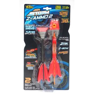 Fl?ches Z-Ammo 2 (1 fl?che sifflante et lumineuse + 1 fl?che ventouse)