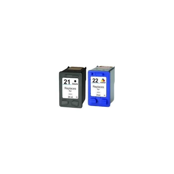 Cartouche d encre compatible HP21/ 22 XL. - Prix pas cher Cartouche d encre compatible HP21/ 22 XL. - Prix pas cher