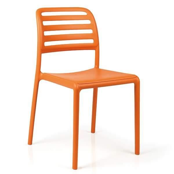 chaise bistrot orange