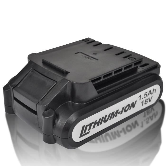 Batterie Liion pour perceuse sans fil 1,5 Ah 18 V Achat / Vente batterie domotique Cdiscount
