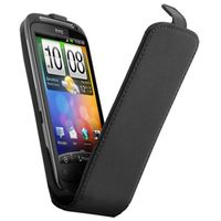 ACCESSOIRES TELEPHONIE Etui Coque Cuir Noir > HTC Desire S
