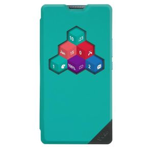 Wiko Etui Smart Folie Wicube pour Robby 3G Bleu