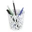 SET DE BUREAU Pot à crayons blanc A B C