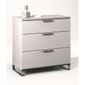  COMMODE  2 + 1 tiroirs "TWIX" - Blanc Perle